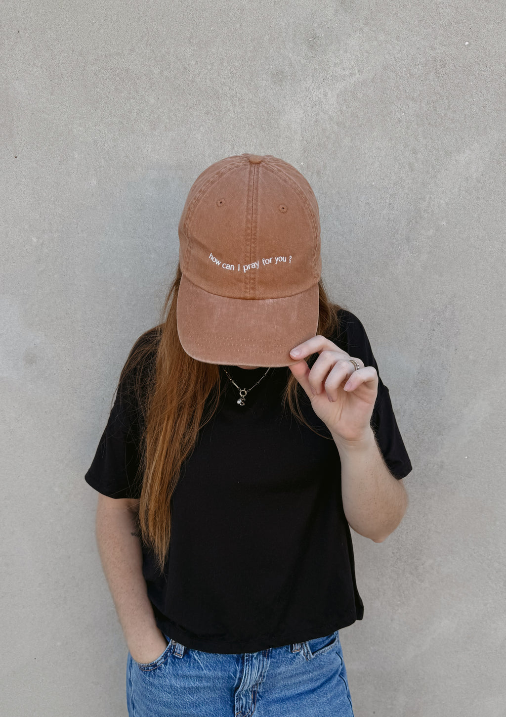 Embroidered "HCIPFY?" Dad Hat-Terra Cotta