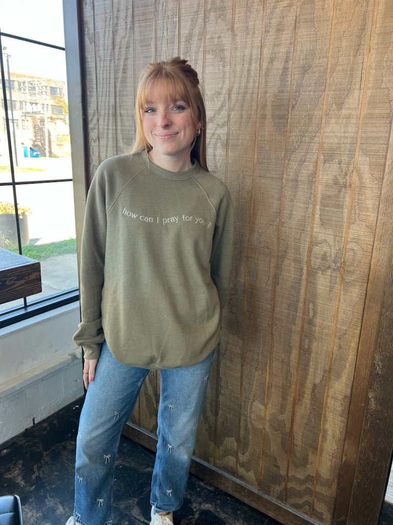 Embroidered "HCIPFY?" Sweatshirt