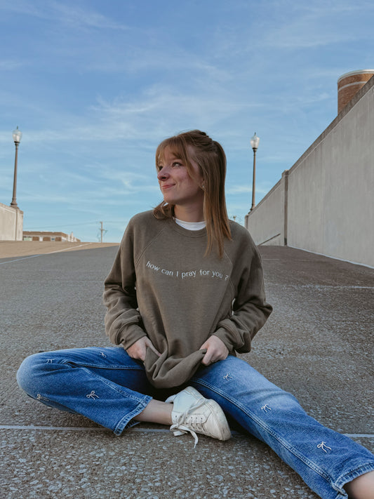 Embroidered "HCIPFY?" Sweatshirt